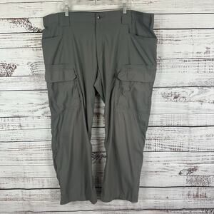 Mens Duluth Flex Dry on The Fly Nylon Cargo Activewear Pants Cement Gray 44X30